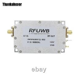RFUWB UWBPA10M1G-16W 10-1000MHz Broadband RF Power Amplifier 16W UWB RF Power