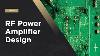 Rf Power Amplifier Design