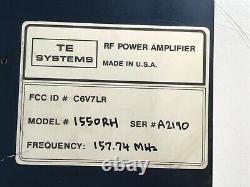 TE Systems 1550RH Frequency 157 MHz Ham Radio Amplifier