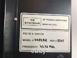 TE Systems RF Power Amp Model# 0452RH FQ 42.96 MHz