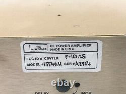 TE Systems RF Power Amp Model 1554Rh FQ 163.25MHz Amplifier