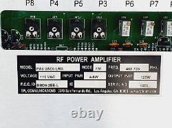 TPL Communication RF POWER AMPLIFIER PA6-2AE6-LMS, 115 VAC, 468.725 MHz, Mode FM