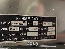 TPL Communications RF Power Amplifier, 935-942 Mhz, PA6-1AB-RXR