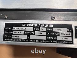 TPL Communications SMAS Amplifier Rack 4x PA3-1AC-SMAS 169-174MHz VHF 55W