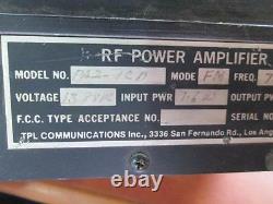 TPL RF Power Amplifier PA2-ICN PA2-1CN FM FREQ 72.7MHz 13.84 VDC