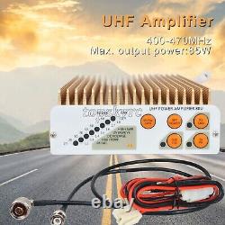 UHF 400-470MHz FM/AM/SSB Power Amplifier 10W-80W Selectable Levels SWR Display