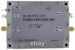 UHF power amplifier 10W gain 40dB (470-800MHz)