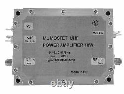 UHF power amplifier, UHF TV power amplifier 10With20dB, 450-800MHz power amplifier